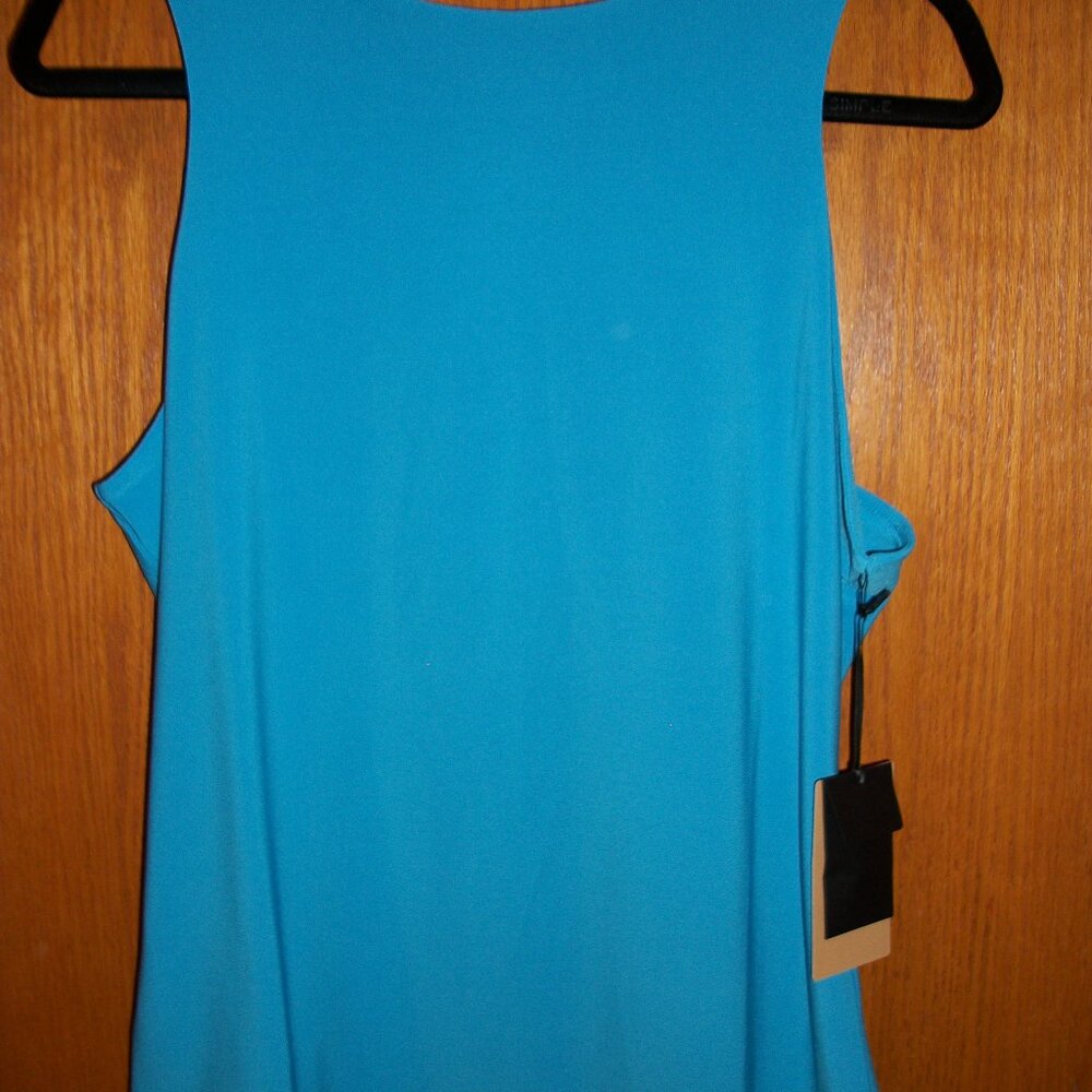 Halogen NWT Blue Sleeveless Career Stretch Tank